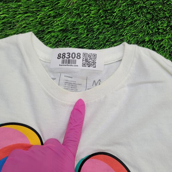 Disney x NEFF Mickey Mouse Shirt Medium 19x26 White - Picture 9 of 15